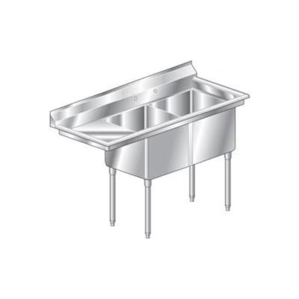 Aero Manufacturing Company® 3F2-2020-20L Aero Deluxe NSF Sink F2L Series, Aero, Mfr#: 3F2-2020-20L